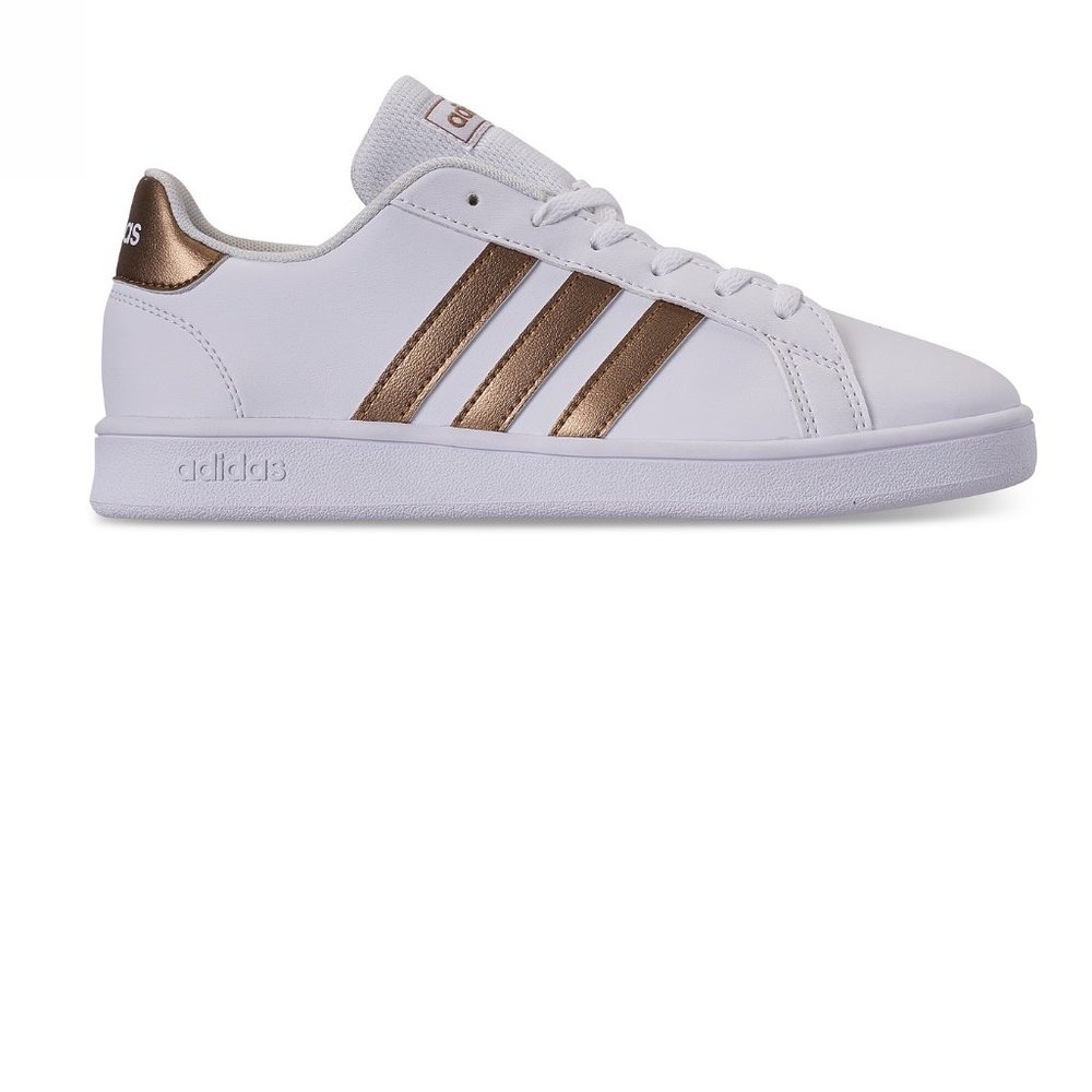 adidas Big Girls' Grand Court Casual Sneakers - Picture 9 of 16